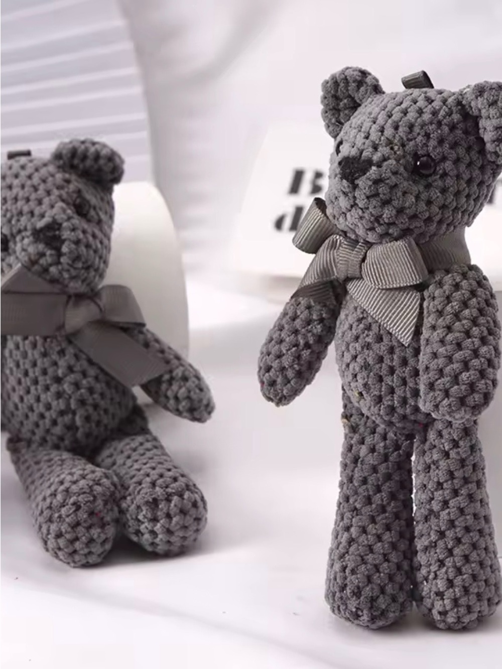 Teddy Bear Plush Keychain Bag Charm